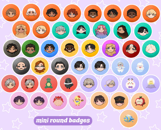 mini badges mini badges